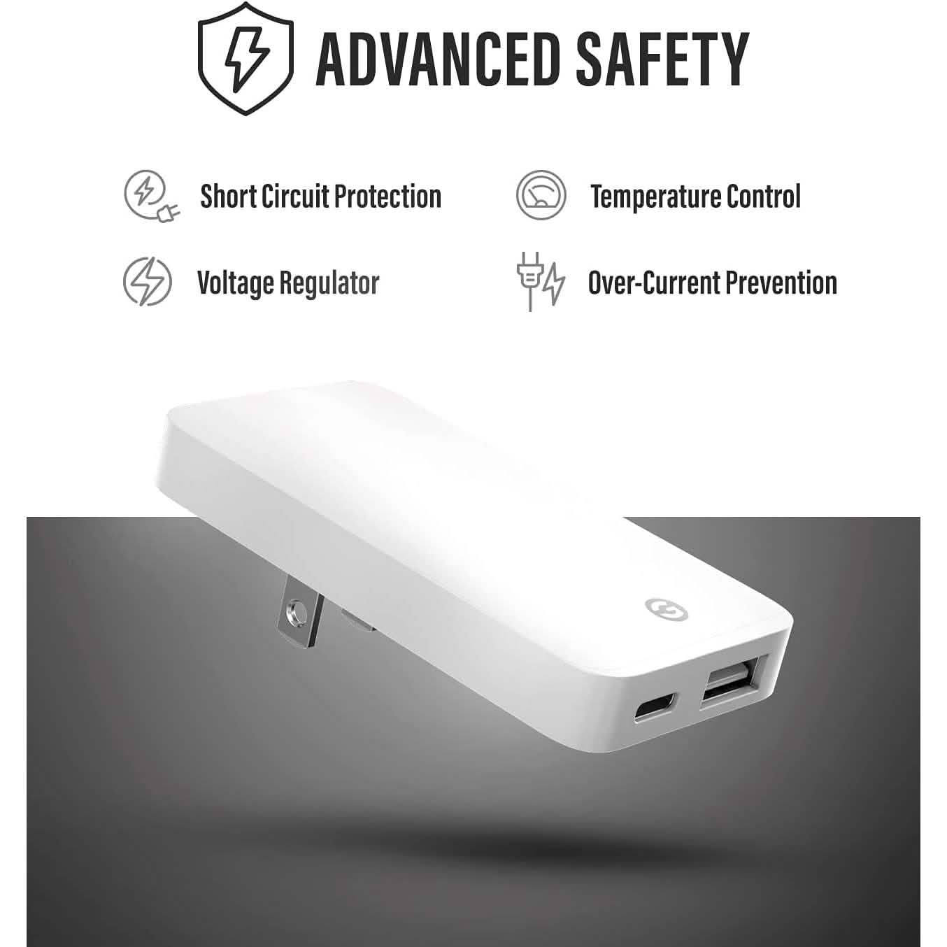 2-Pack: Type C Flat Slim Power Adapter Mobile Accessories - DailySale