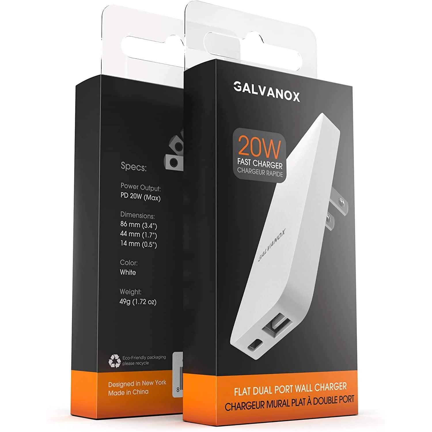 2-Pack: Type C Flat Slim Power Adapter Mobile Accessories - DailySale