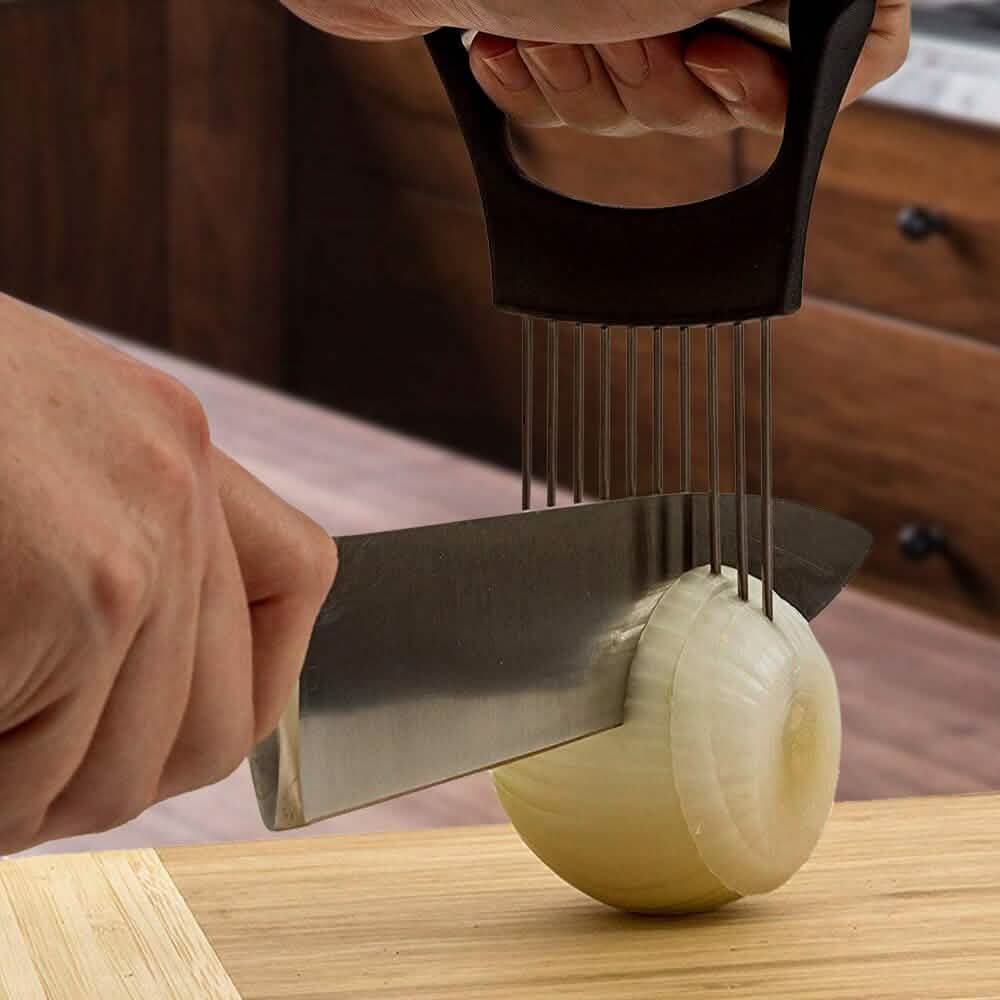 2-Pack: Ultra Sharp Knife Sharpener and Stainless Steel Vegetable and Meat Slicer Holder Kitchen Tools & Gadgets - DailySale