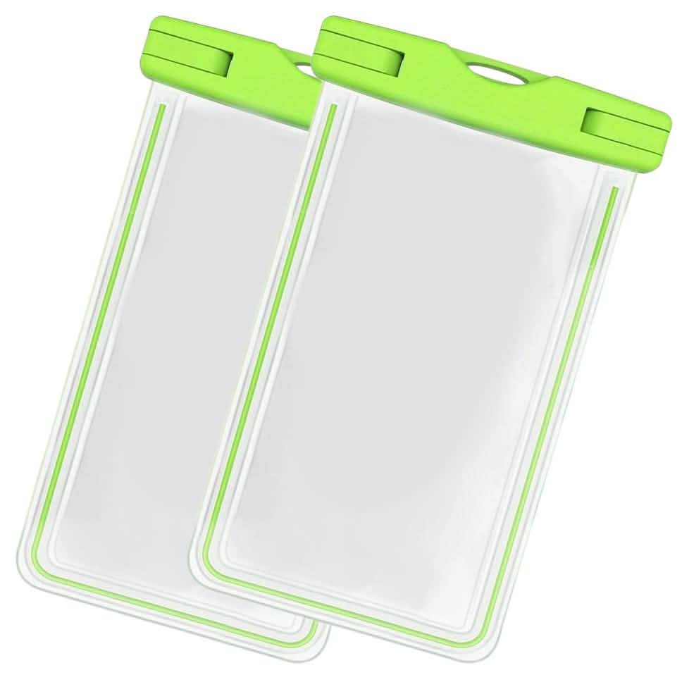 2-Pack: Universal Cell Phone Waterproof Dry Bag Case Sports & Outdoors Green - DailySale