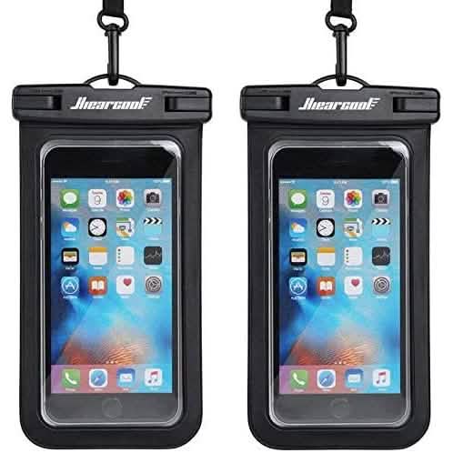 2-Pack: Universal Mobile Phone Waterproof Case Mobile Accessories Black/Black - DailySale