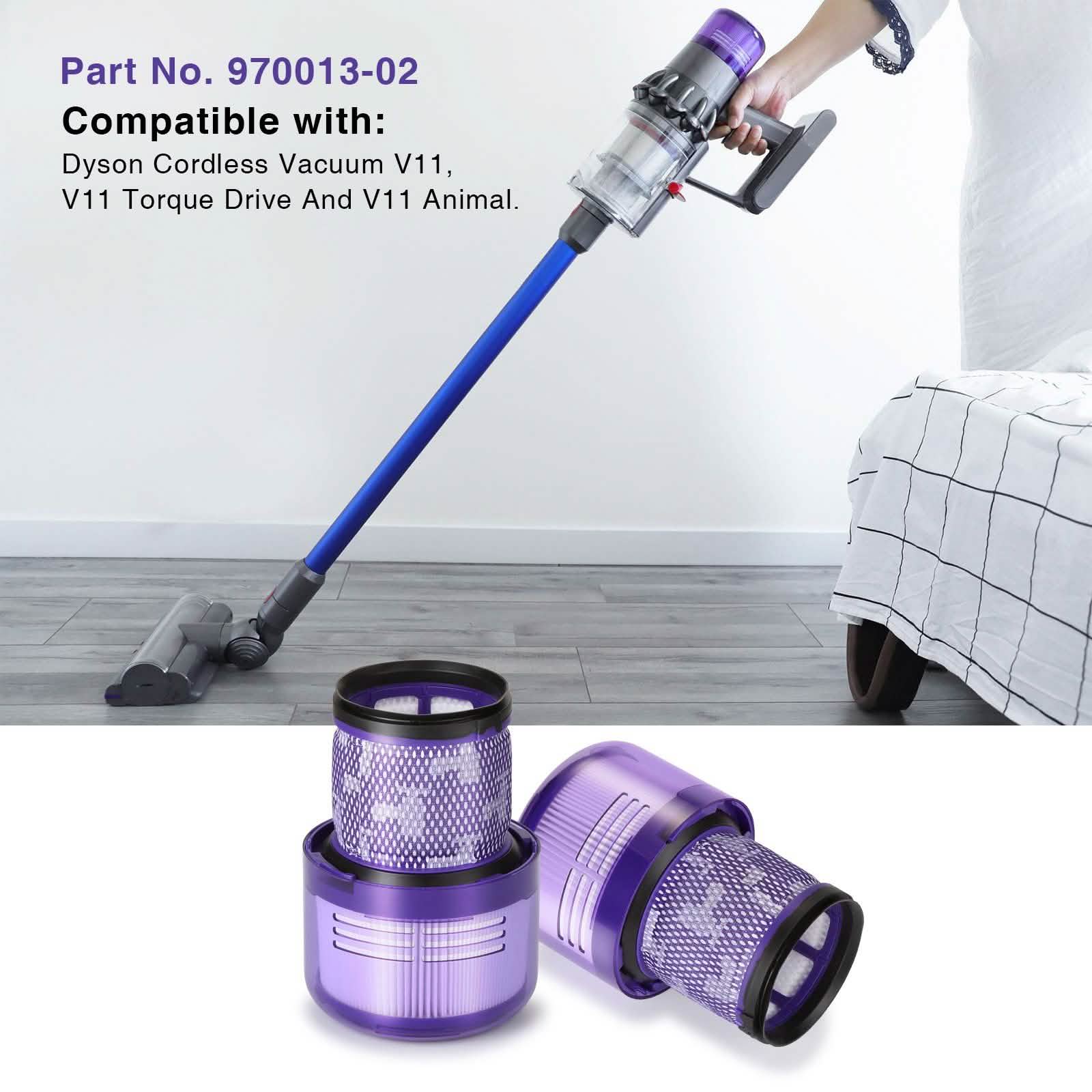 2-Pack: Vacuum Filter Replacement Suit for Dyson V11 Series Household Appliances - DailySale