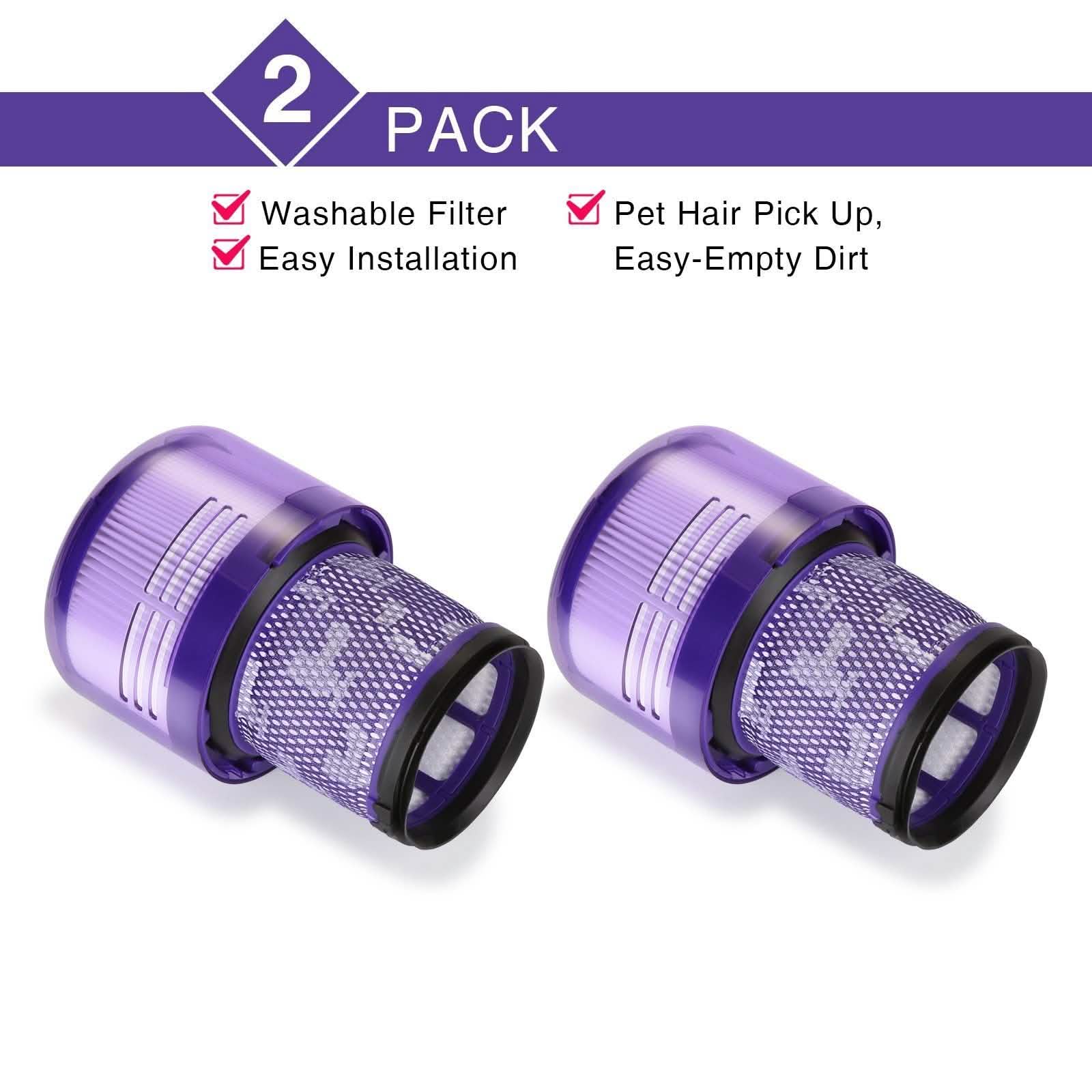 2-Pack: Vacuum Filter Replacement Suit for Dyson V11 Series Household Appliances - DailySale