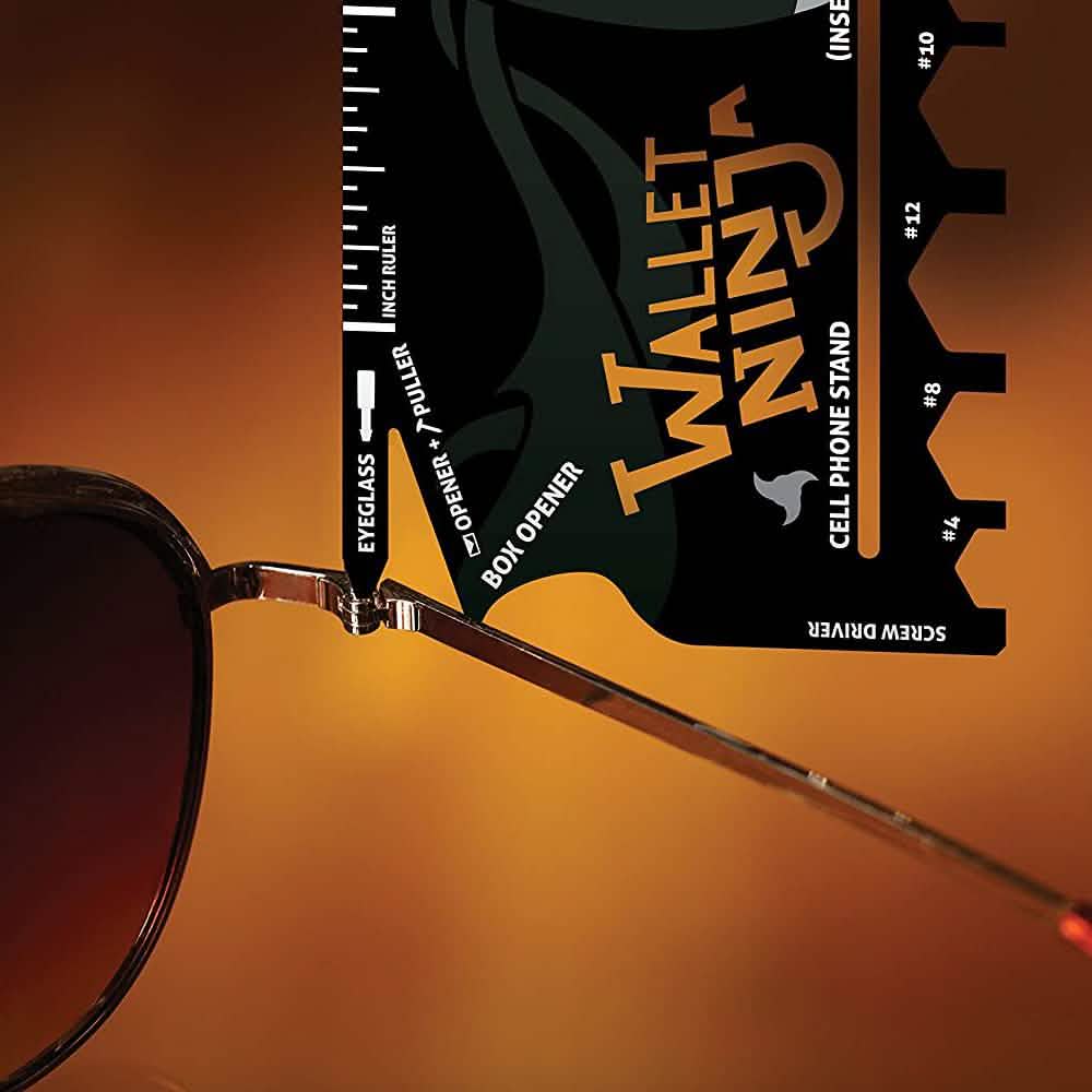 2-Pack: Wallet Ninja 18-in-1 Credit Card Sized Multi-tool Sports & Outdoors - DailySale