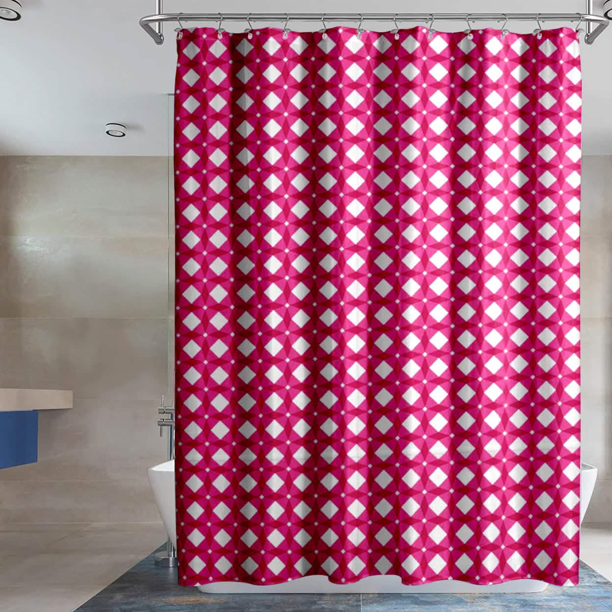 2-Pack: Water-Proof Printed Peva Shower Curtain Bath - DailySale