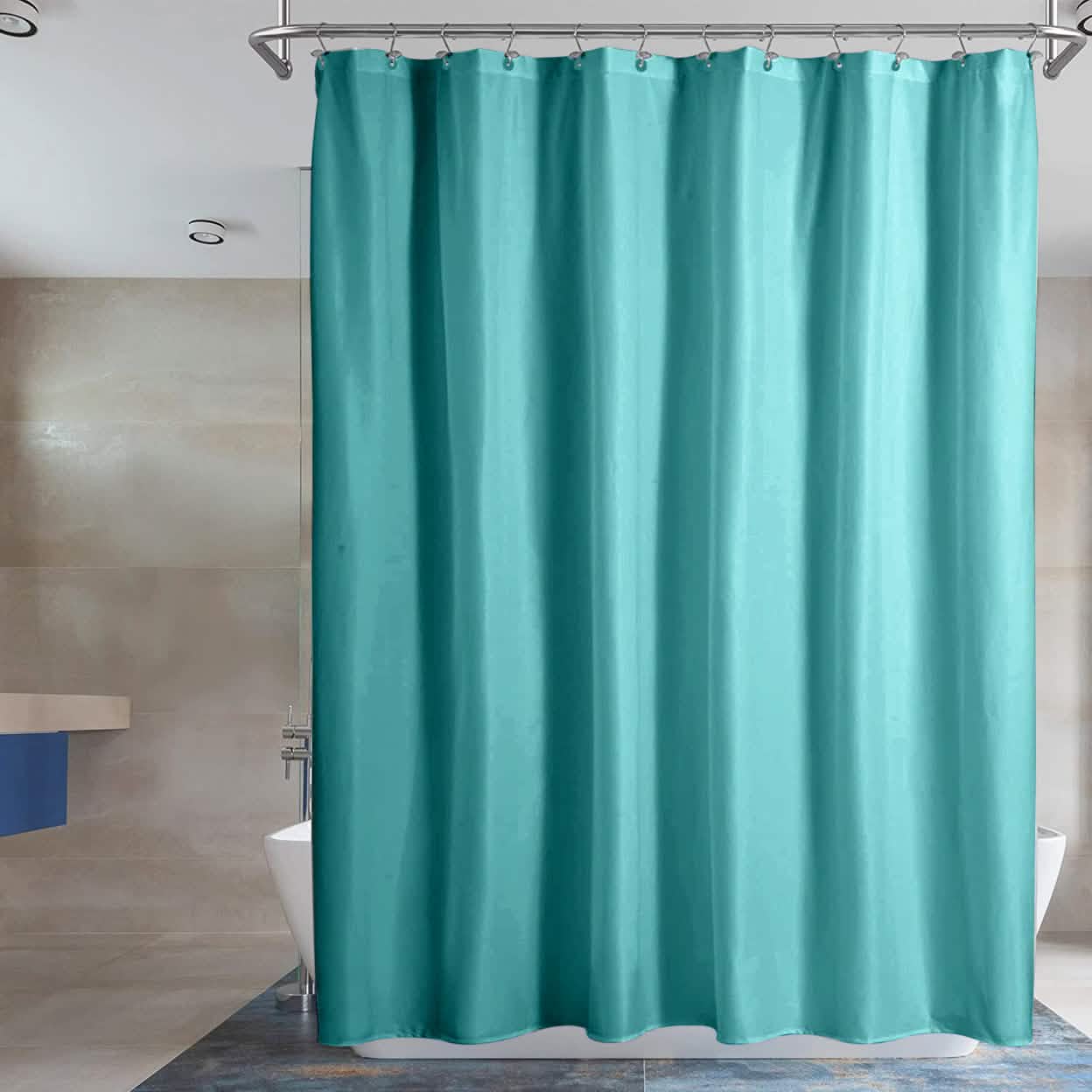 2-Pack: Water-Proof Printed Peva Shower Curtain Bath - DailySale