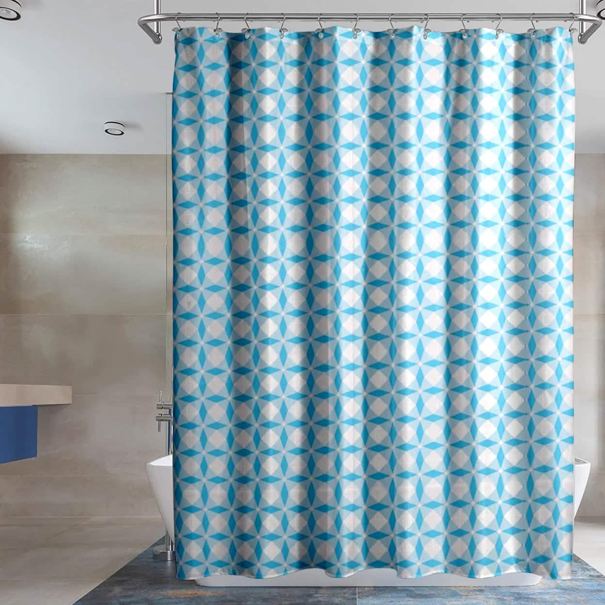 2-Pack: Water-Proof Printed Peva Shower Curtain Bath - DailySale