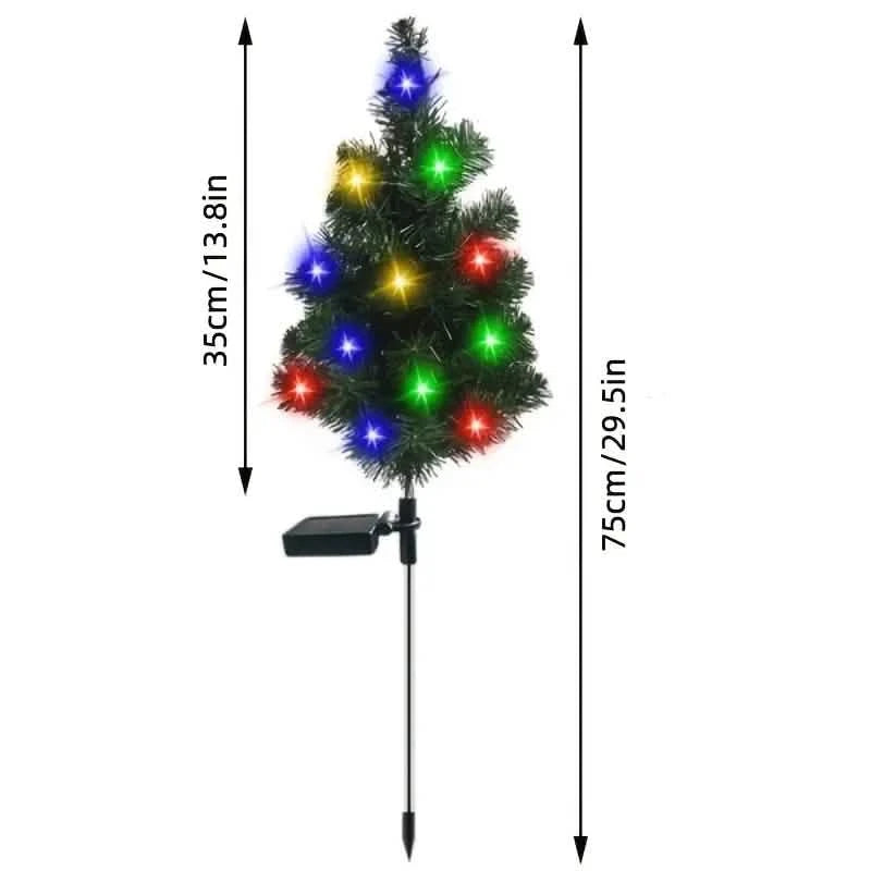 2-Pack: Waterproof Solar Christmas Tree LED Light Holiday Decor & Apparel - DailySale