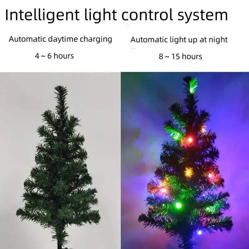 2-Pack: Waterproof Solar Christmas Tree LED Light Holiday Decor & Apparel - DailySale