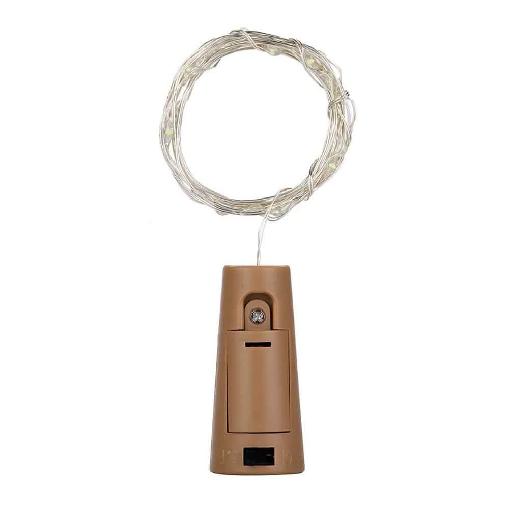 2-Pack: White Fairy Wine Bottle Lights Indoor Lighting - DailySale