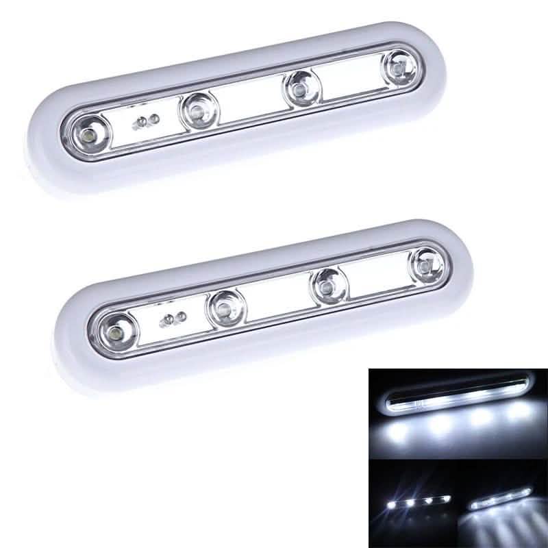 2-Pack: White LED Stick On-Under the Cabinet Lights Lighting & Decor - DailySale