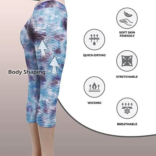 2-Pack: Women Butt Lifting Tie Dye Leggings Women's Bottoms - DailySale