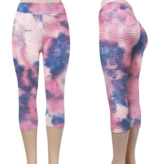 2-Pack: Women Butt Lifting Tie Dye Leggings Women's Bottoms - DailySale
