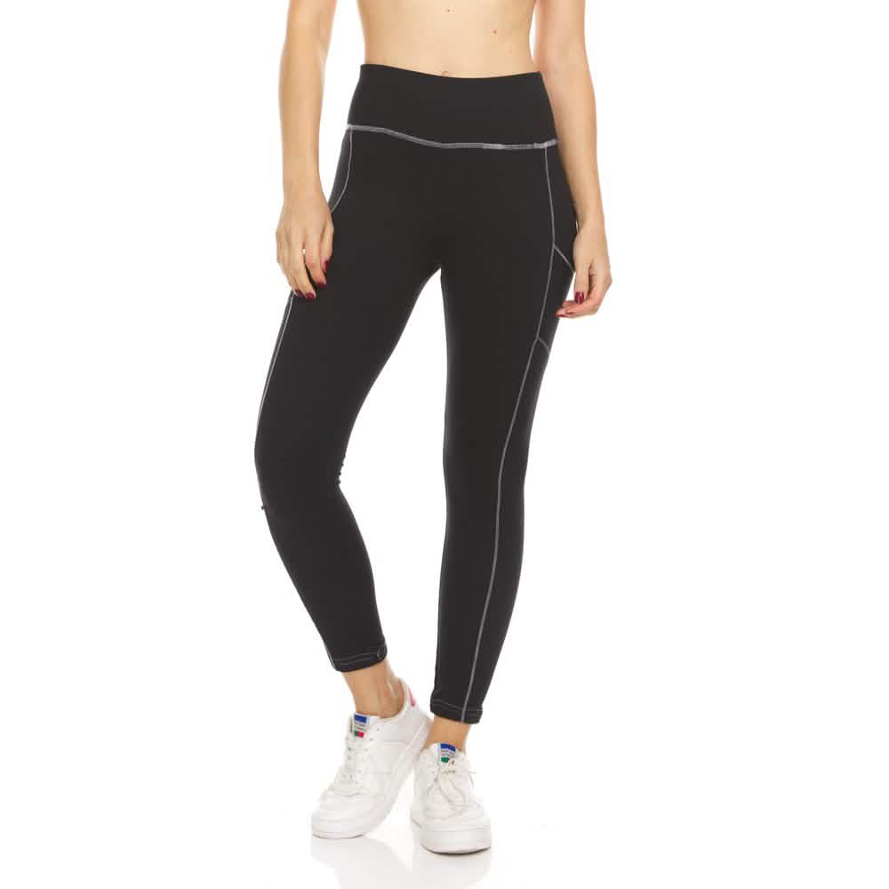 2-Pack: Women's Fleece Lined Active Leggings with Pockets Women's Bottoms - DailySale