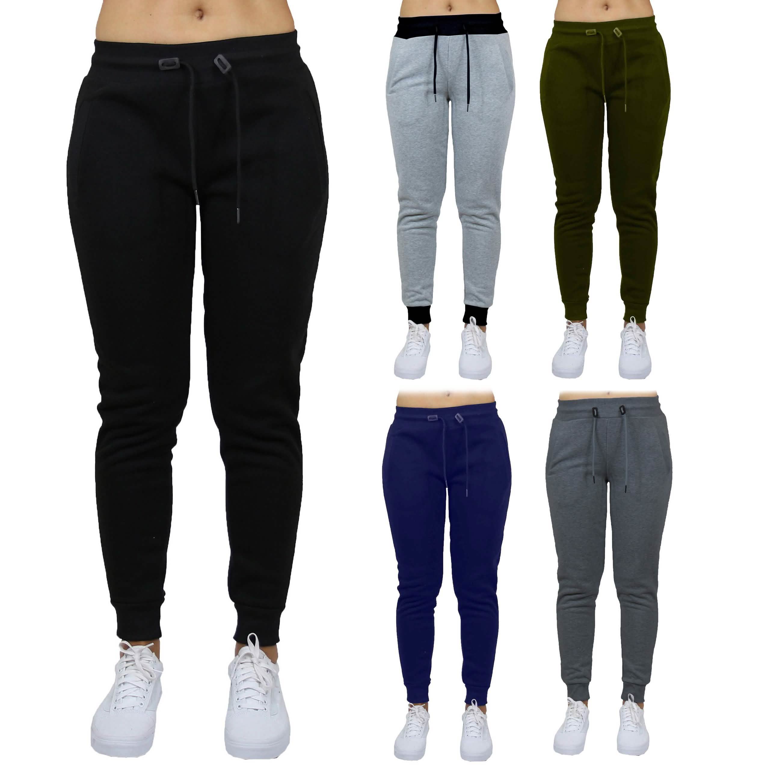 2-Pack: Women's French Terry Fashion Jogger Lounge Pants Women's Clothing - DailySale