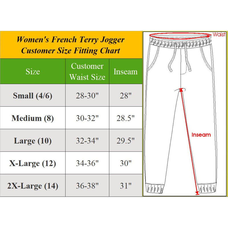 2-Pack: Women's French Terry Fashion Jogger Lounge Pants Women's Clothing - DailySale