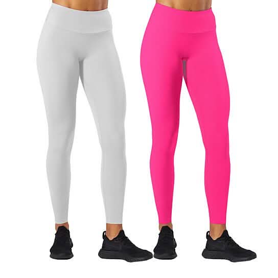 2-Pack: Women's High Waisted Ultra-Soft Yoga Leggings Women's Bottoms S - DailySale