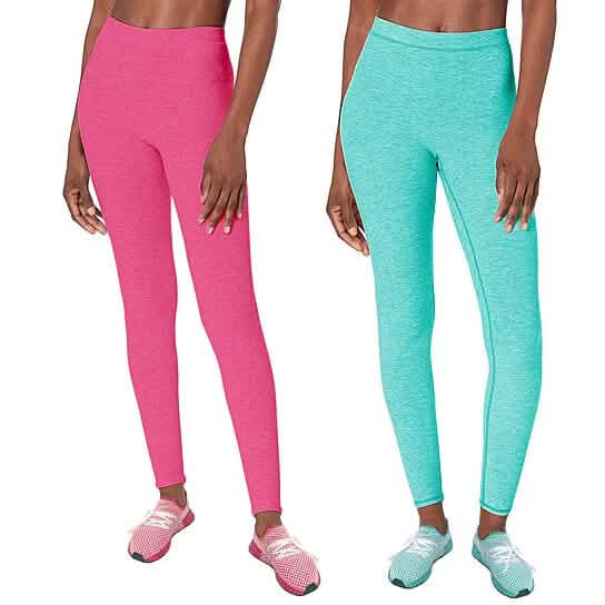 2-Pack: Women's Space Dye Seamless Leggings Women's Bottoms - DailySale