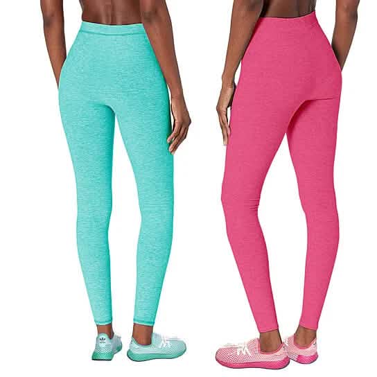 2-Pack: Women's Space Dye Seamless Leggings Women's Bottoms - DailySale