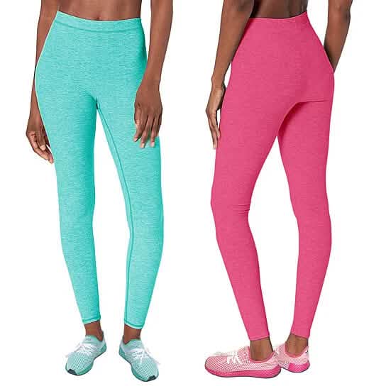 2-Pack: Women's Space Dye Seamless Leggings Women's Bottoms - DailySale