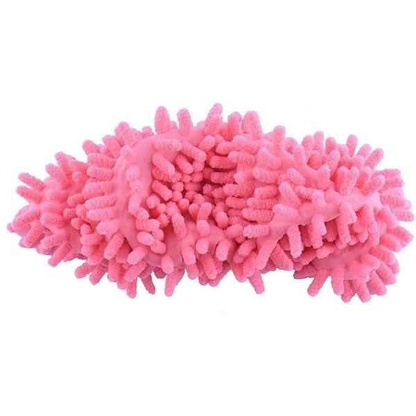 2-Pair: Multifunctional Mop Slipper Floor Polishing Cover Cleaner Household Appliances Pink - DailySale