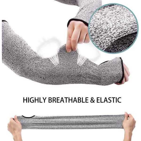 2-Pair: Safety Arm Sleeve Anti Cut Puncture Proof Sports & Outdoors - DailySale