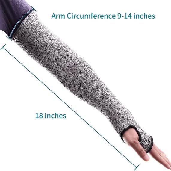2-Pair: Safety Arm Sleeve Anti Cut Puncture Proof Sports & Outdoors - DailySale