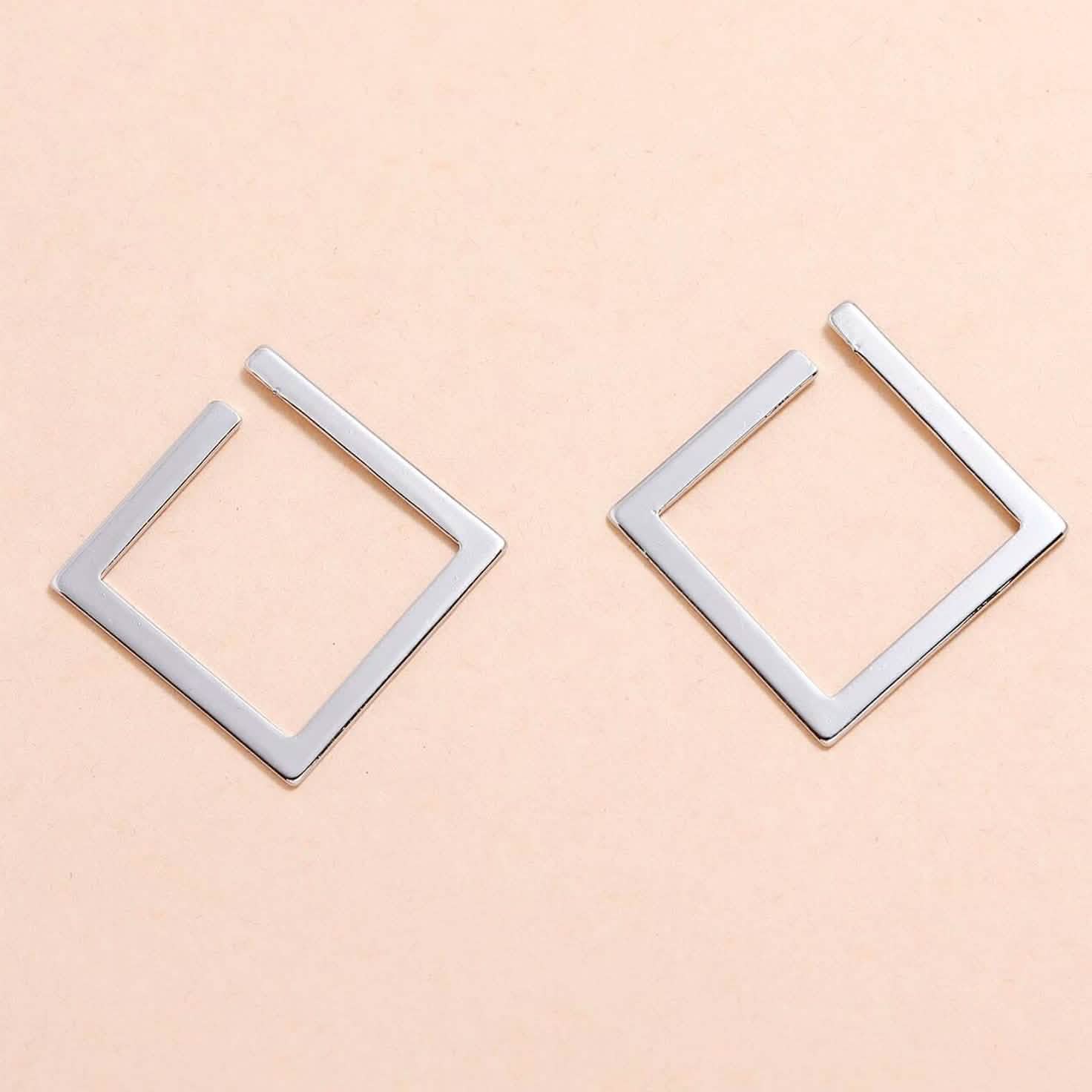 2-Pairs: Minimalist Geometric Drop Earrings Earrings - DailySale
