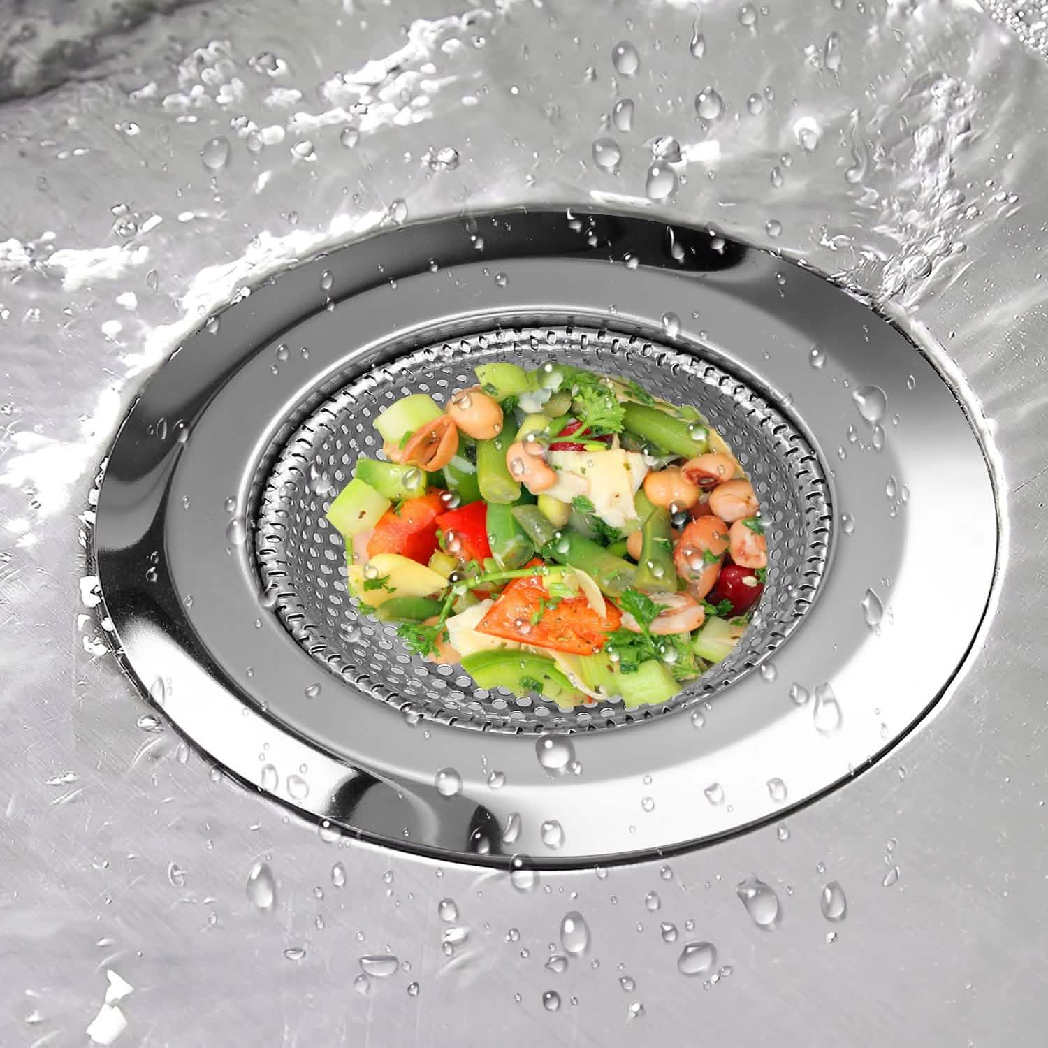 2-Piece: 4.53-Inch Kitchen Sink Strainer Kitchen Tools & Gadgets - DailySale