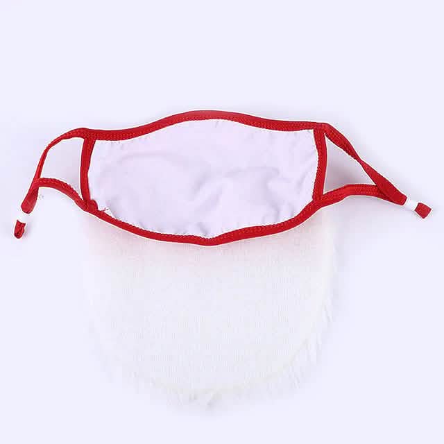 2-Piece: Adult Funny Cosplay Santa Claus Mask Face Holiday Decor & Apparel - DailySale