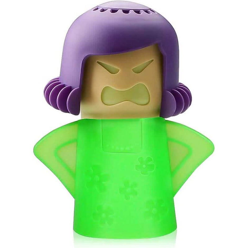 2-Piece: Angry Mama Microwave Steam Cleaner Kitchen Tools & Gadgets Green - DailySale