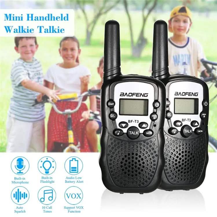 2-Piece: Baofeng BF-T3 Radio Walkie Talkie Tactical - DailySale