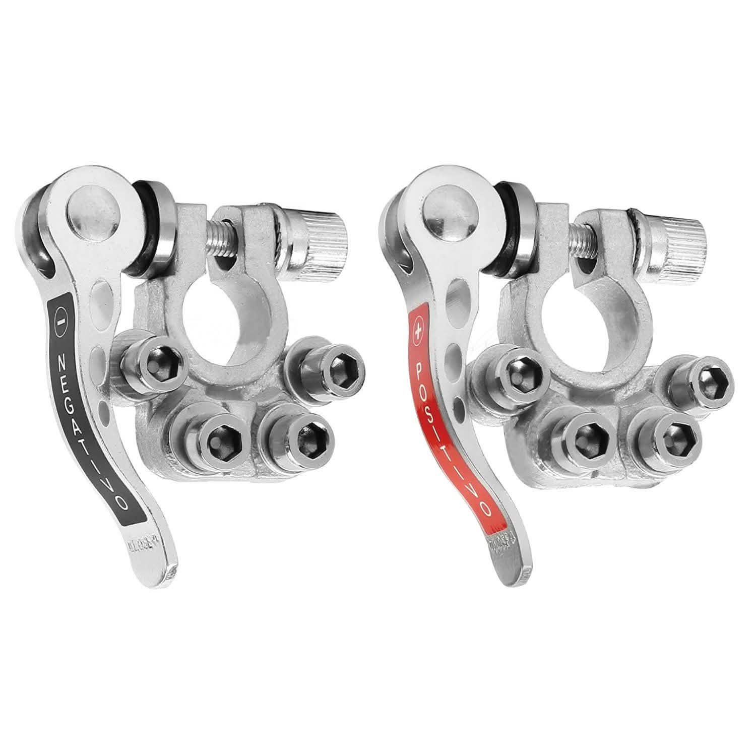 2-Piece: Battery Terminal Connector Quick Release Disconnect Car Battery Automotive - DailySale