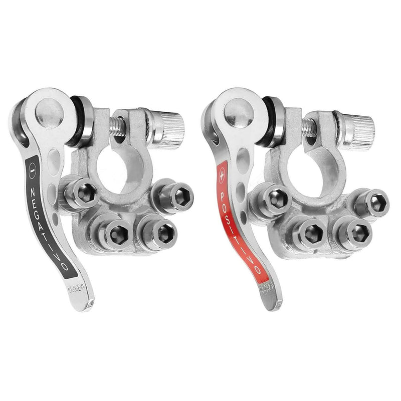 2-Piece: Battery Terminal Connector Quick Release Disconnect Car Battery Automotive - DailySale