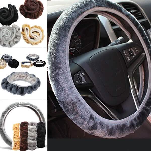 2-Piece: Car Steering Wheel Cover Automotive - DailySale
