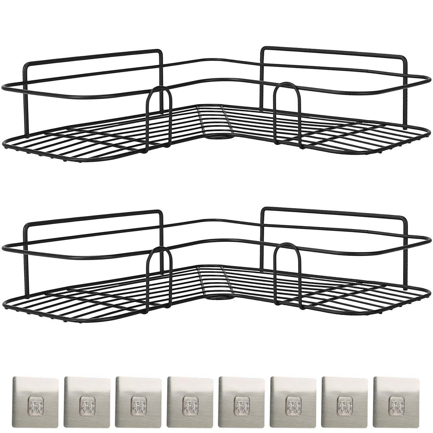 2-Piece: Corner Shower Caddy Shelves Bath - DailySale