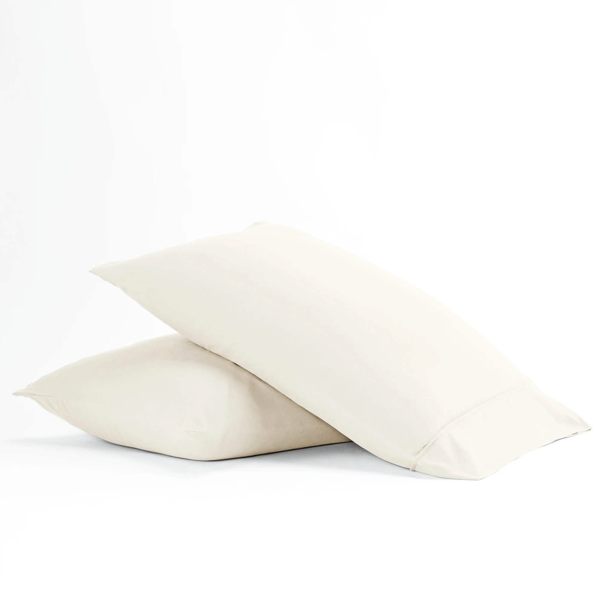2-Piece: Essential Pillowcase Set Bedding Standard Ivory - DailySale