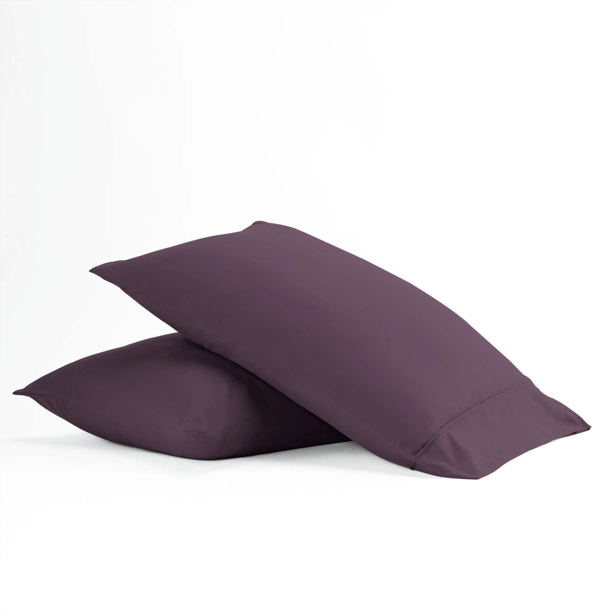 2-Piece: Essential Pillowcase Set Bedding Standard Purple - DailySale