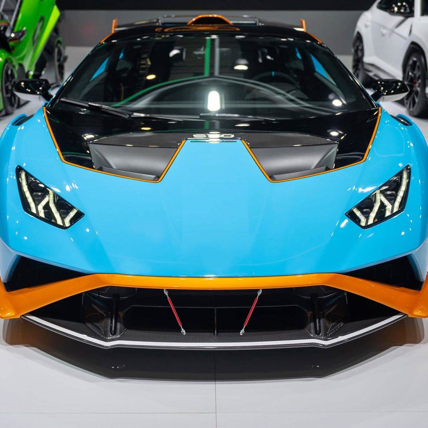 2-Piece: Front Bumper Lip Splitter Rod Automotive - DailySale