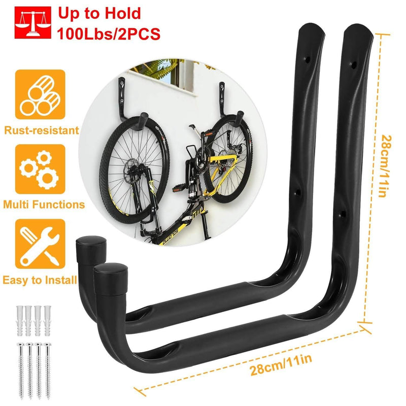 2-Piece: Heavy Duty Garage Storage Hooks Hanger Closet & Storage - DailySale