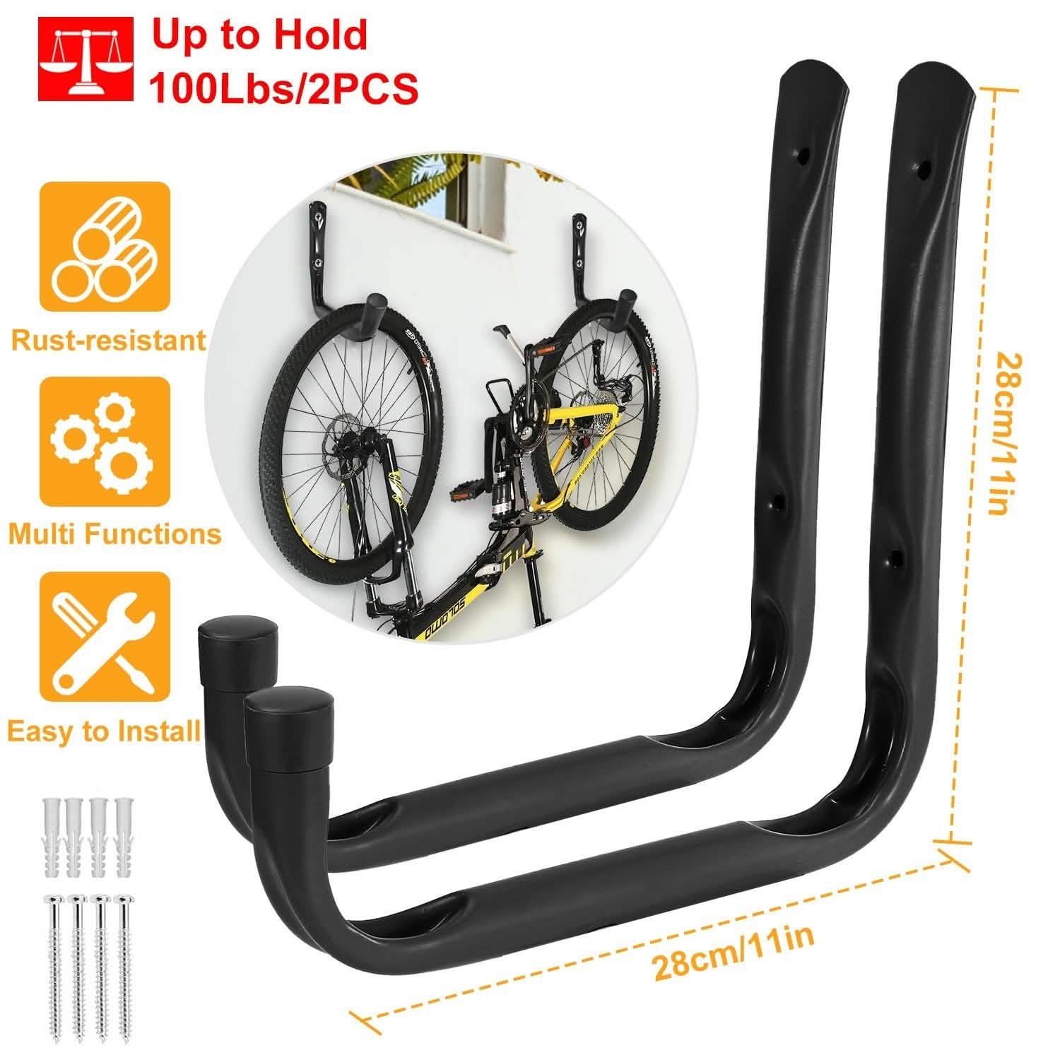2-Piece: Heavy Duty Garage Storage Hooks Hanger Closet & Storage - DailySale