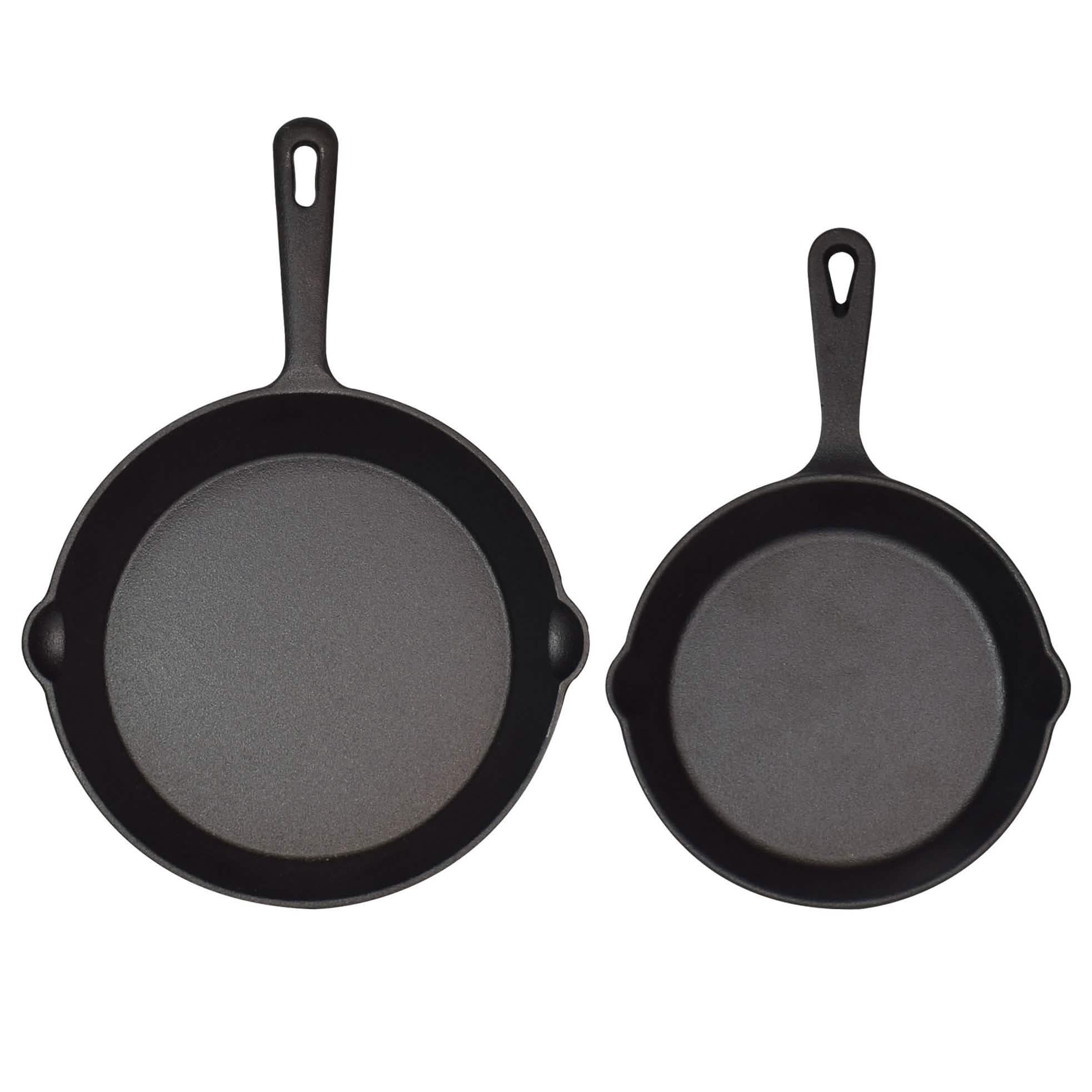 2-Piece: Jim Beam Cast Iron Skillets Kitchen Essentials - DailySale