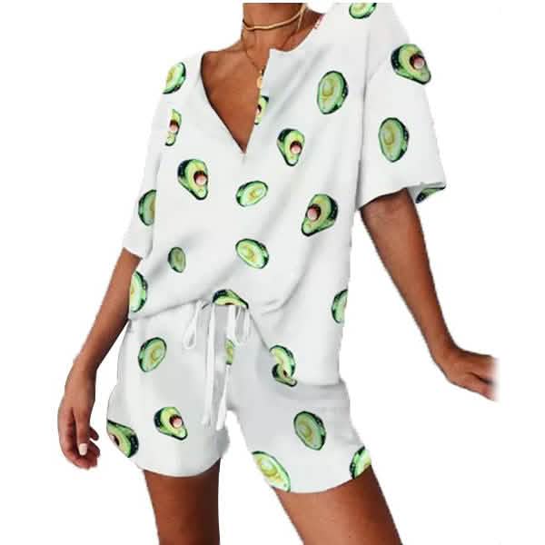 2-Piece: Leo Rosi Women's Khloe Lounge Set Women's Loungewear White S - DailySale