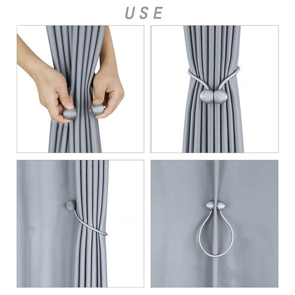 2-Piece: Magnet Curtains Bandages Buckle Furniture & Decor - DailySale