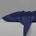 2-Piece: Mulberry Silky Satin Pillowcases Set Bedding Navy Queen - DailySale