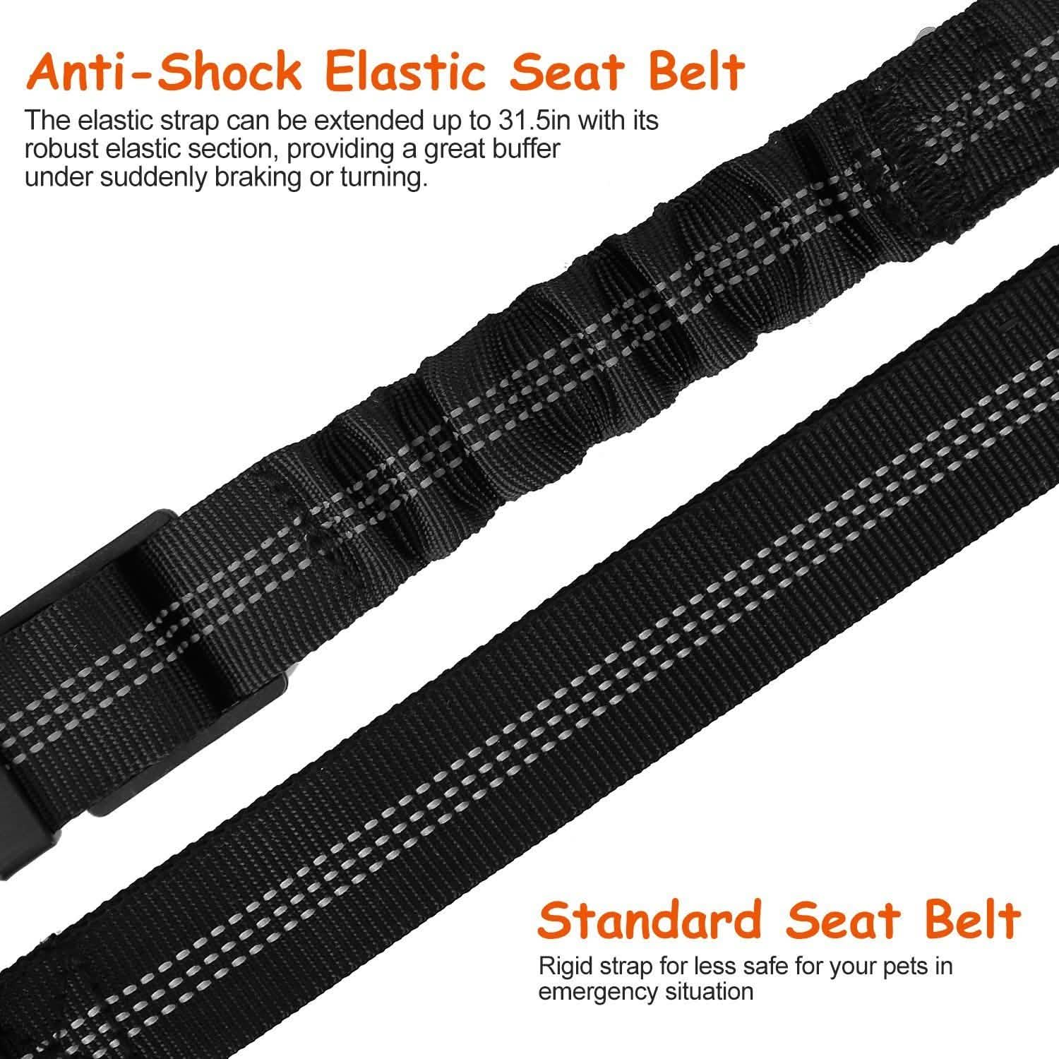 2-Piece: Pet Car Safety Seatbelt Pet Supplies - DailySale