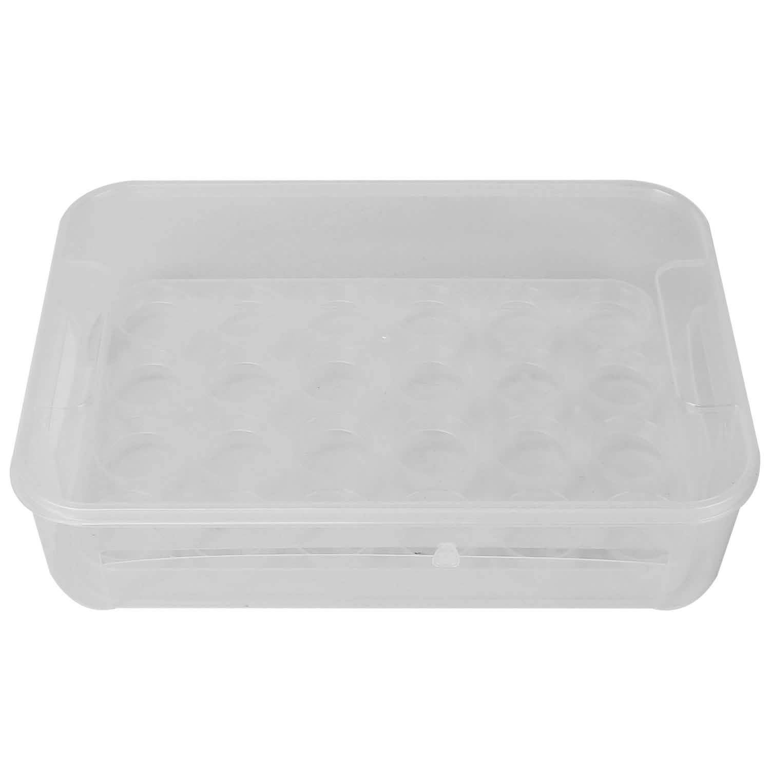 2-Piece: Plastic Egg Holder Stackable Egg Storage Box Kitchen Storage - DailySale