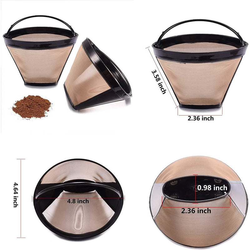 2-Piece: Reusable No.4 Cone Coffee Maker Filters Kitchen Tools & Gadgets - DailySale