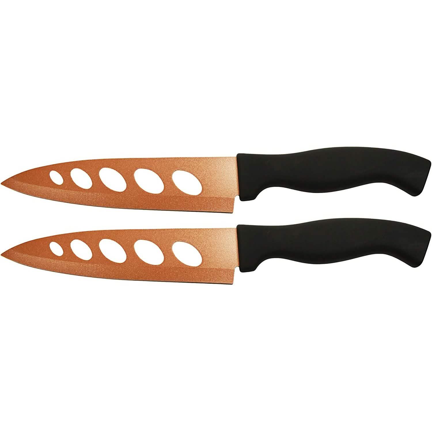 2-Piece Set: 6.25" Blade Never Sharpen Copper Knives - As Seen on TV Kitchen & Dining - DailySale