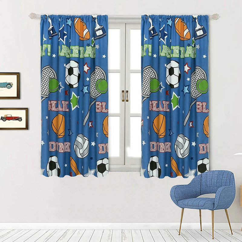 2-Piece Set: Kidz Mix Game Day Window Panel Pair Furniture & Decor - DailySale